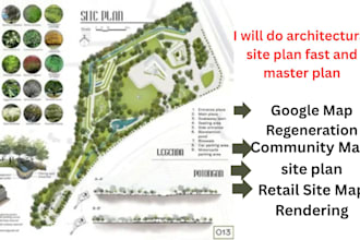 do architectural site plan fast and master plan