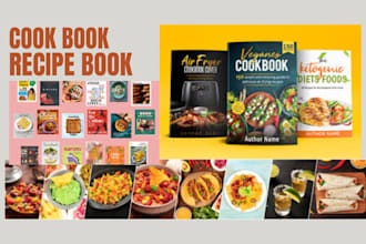 design book layout, cookbook, recipe book , food recipe format it for KDP