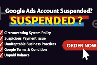 fix google ads account suspension, policy violation, verification issue