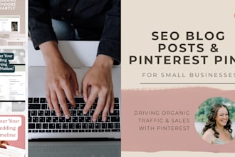 write SEO blog posts and pins for pinterest traffic