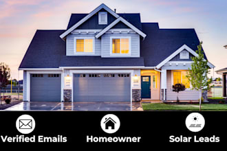 generate real estate homeowner email list and solar leads USA
