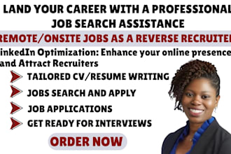 apply for jobs, do job application, reverse recruit, search and apply for jobs