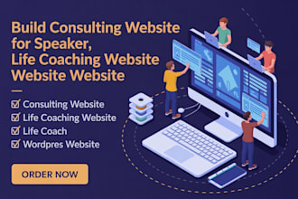 build consulting website for speaker, life coaching website