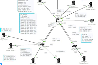 professional cisco packet tracer topology design