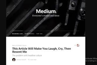 organically viral medium article promotion, medium followers, medium promotion