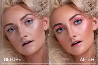 do high end beauty retouching and skin retouching
