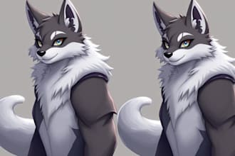 draw custom furry art fursona anthro character sfw or nsfw for you
