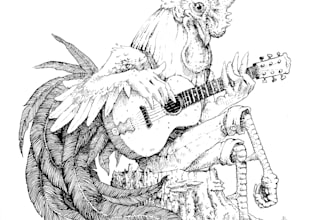 draw detailed traditional ink illustrations