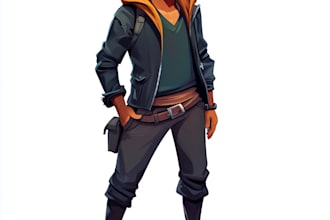 draw 2d game character for dnd art