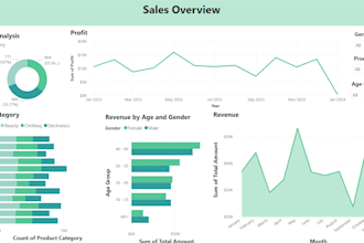 create power bi dashboard and data visualization