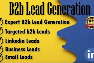 do direct phone number and email contact list building, as well as b2b lead gen
