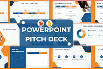 design an investor ready powerpoint pitch deck and google slide that seals deals