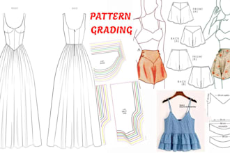 draft garment patterns and make pdf sewing patterns for apparel and fashion