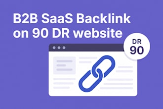 b2b saas link inserts on 90 DR