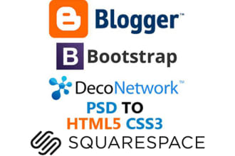 convert figma 2 html,hubspot,bootstrap, deconetwork,squarespace
