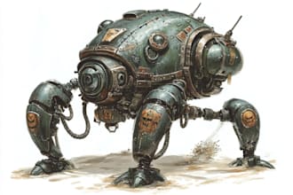 create warhammer illustration for you