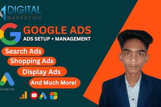 professionally setup and manage your google ads PPC campaign