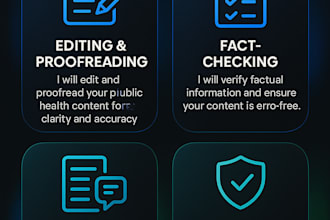 write or review public health content for your audience