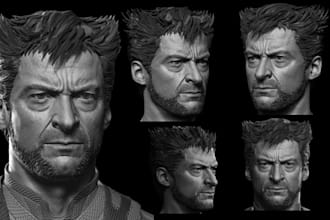 3d realistic head 3d head bust model 3d face model for 3d printing