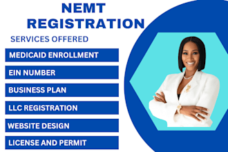do nemt registration,business plan,policy and procedure,nemt license certificate