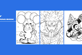 create stunning, high quality coloring book pages