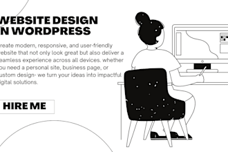 build responsive and modern website using wordpress