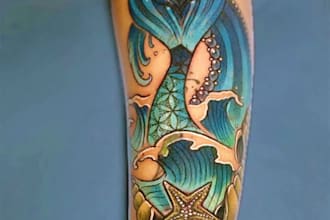 tattoo drawing design in digital or natural media