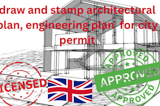 draw and stamp architectural plan, engineering plan  for city permit