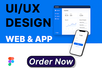 design responsive website and app UI in figma