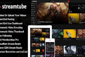 create a live streaming or video streaming website like onlyfans or patreon