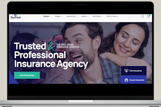 build dynamic public adjuster website insurance claim website to generate leads