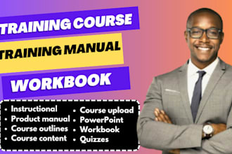 design online course, training manual, training course, instructional workbook