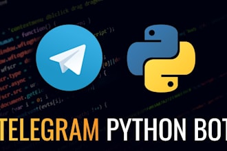 build telegram automation, scrapers bot, API bot, rose style group bot in python
