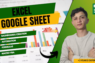 create and automate excel reports, dashboards, and KPI trackers