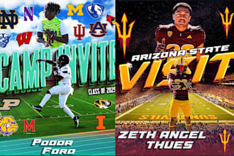create camp, visits, offers, camp schedule graphics