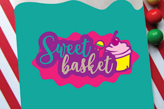 design a chocolate, candy, and sweets logo for your brand
