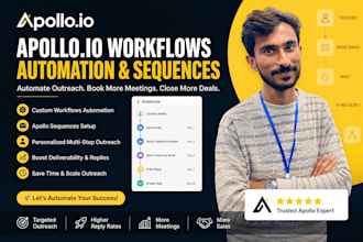 setup clay com workflow, apollo io sequence and automation