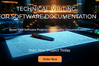 write clear, professional software documentation and technical guides