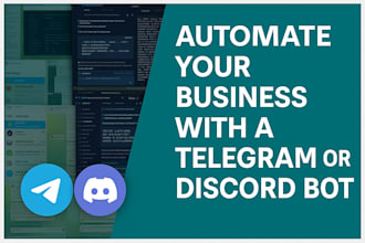 automate your business with telegram and discord bot