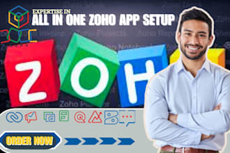 setup zoho commerce zoho sites zoho social and zoho salesiq zoho desk zoho books