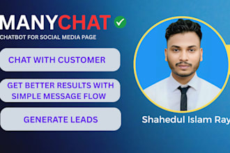 setup facebook messenger automation with manychat flow