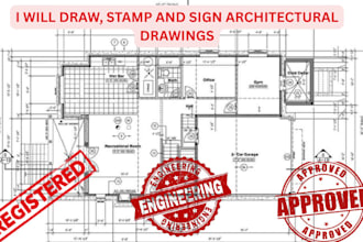 draw and review architectural drawings, mep 2d floor plan for city permit