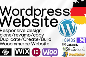 clone design redesign wordpress website design wordpress woocommerce website seo