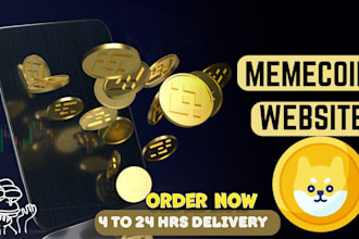 create crypto token website, memecoin website