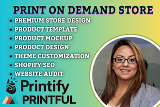 create high converting shopify etsy print on demand with printiful printify