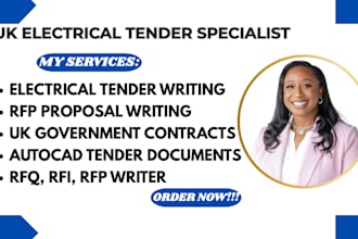 craft electrical rfp, rfq, and tender proposals with autocad UK focus