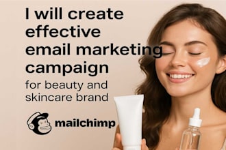 create effective email campaign for beauty and skincare using mailchimp