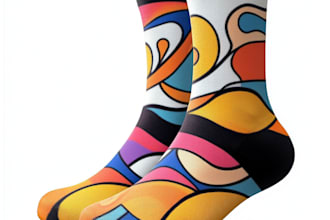 draw creative socks unique sock design