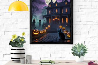 make creepy yet cool halloween art that stands out