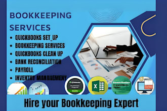 do UK bookkeeping, quickbooks, xero setup, payroll vat filing done fast